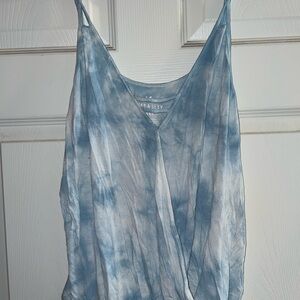 Blue Tie-Dye Women's Top
